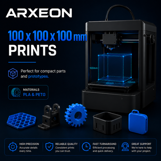3D Printing Service – Package 1 (100x100x100mm)